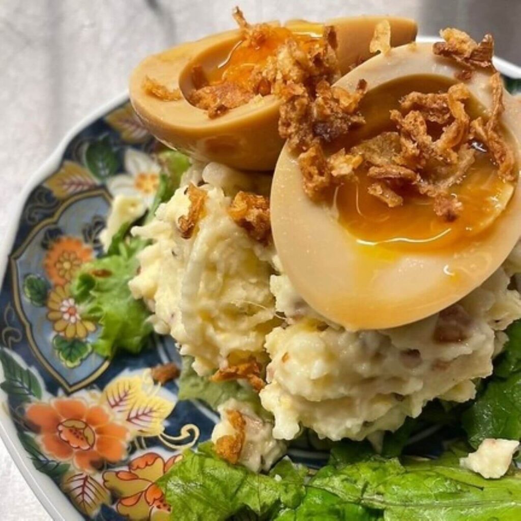 神栖市の居酒屋「めし呑み処 ラクロード」メニュー「大人のポテサラ」