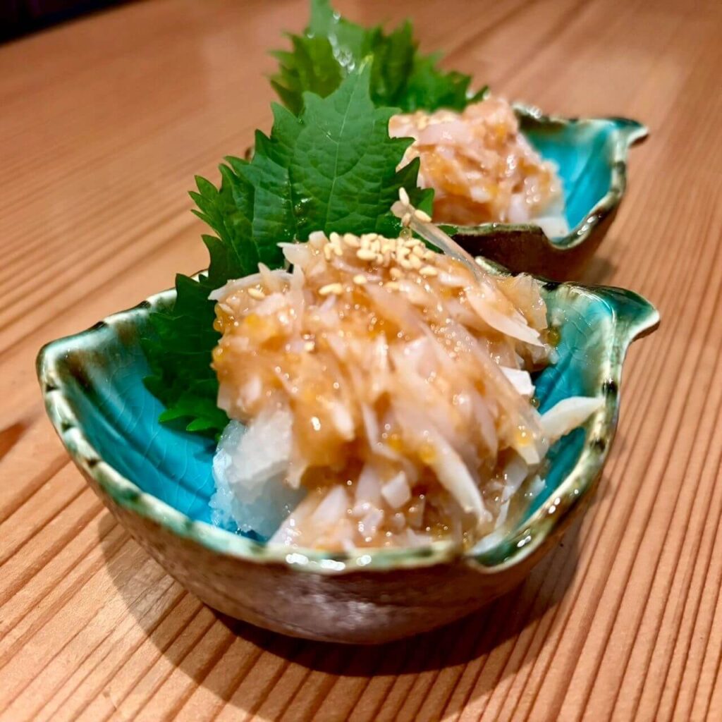 神栖市の居酒屋「めし呑み処 ラクロード」メニュー「梅水晶」